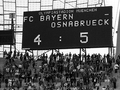 Niederlage des FC Bayern gegen den VfL Osnabrück beim DFB-Pokal 1978